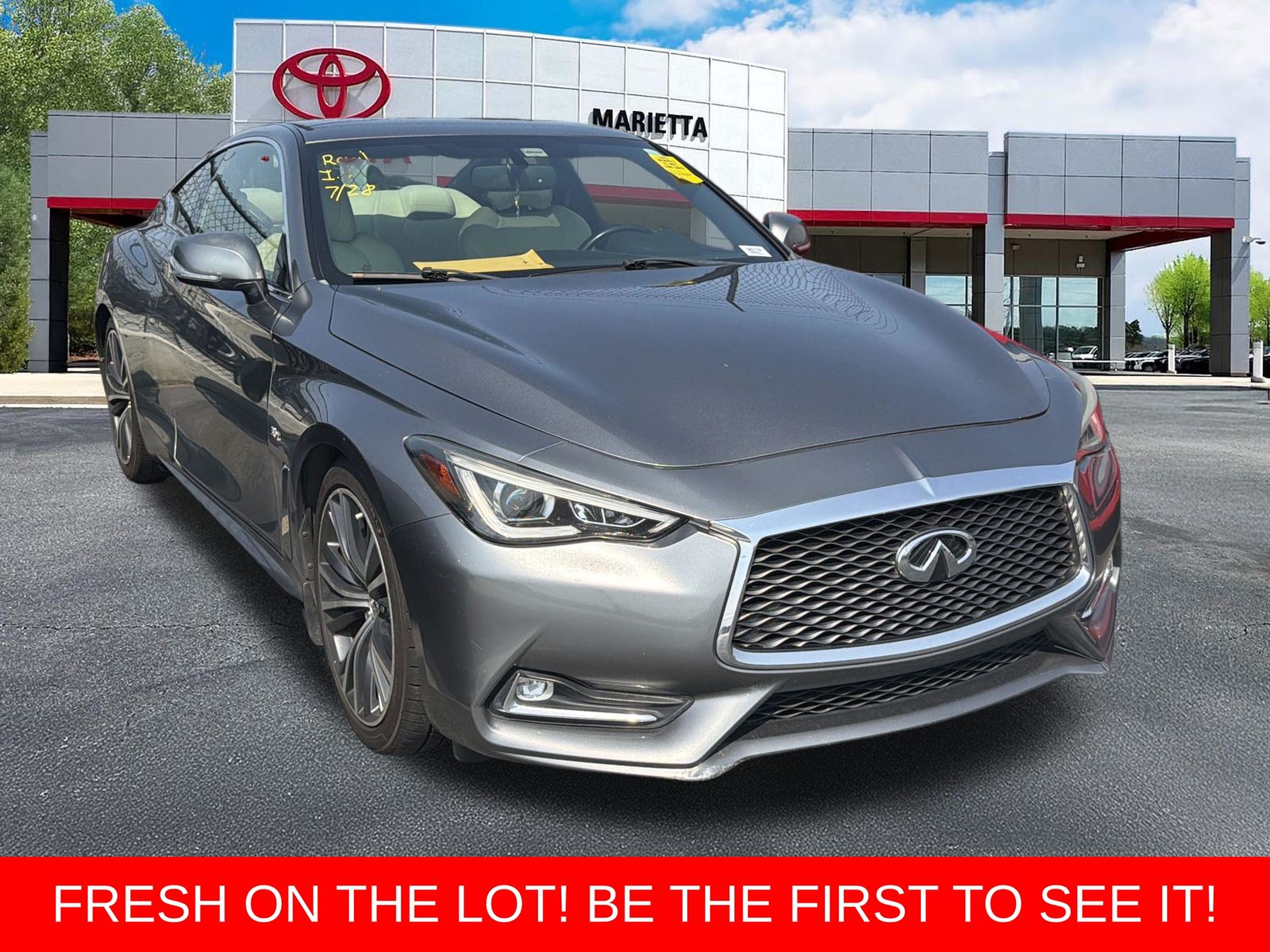 Gray (Graphite Shadow) 2017 INFINITI Q60 Coupe Rear-Wheel Drive 7-Speed Automatic