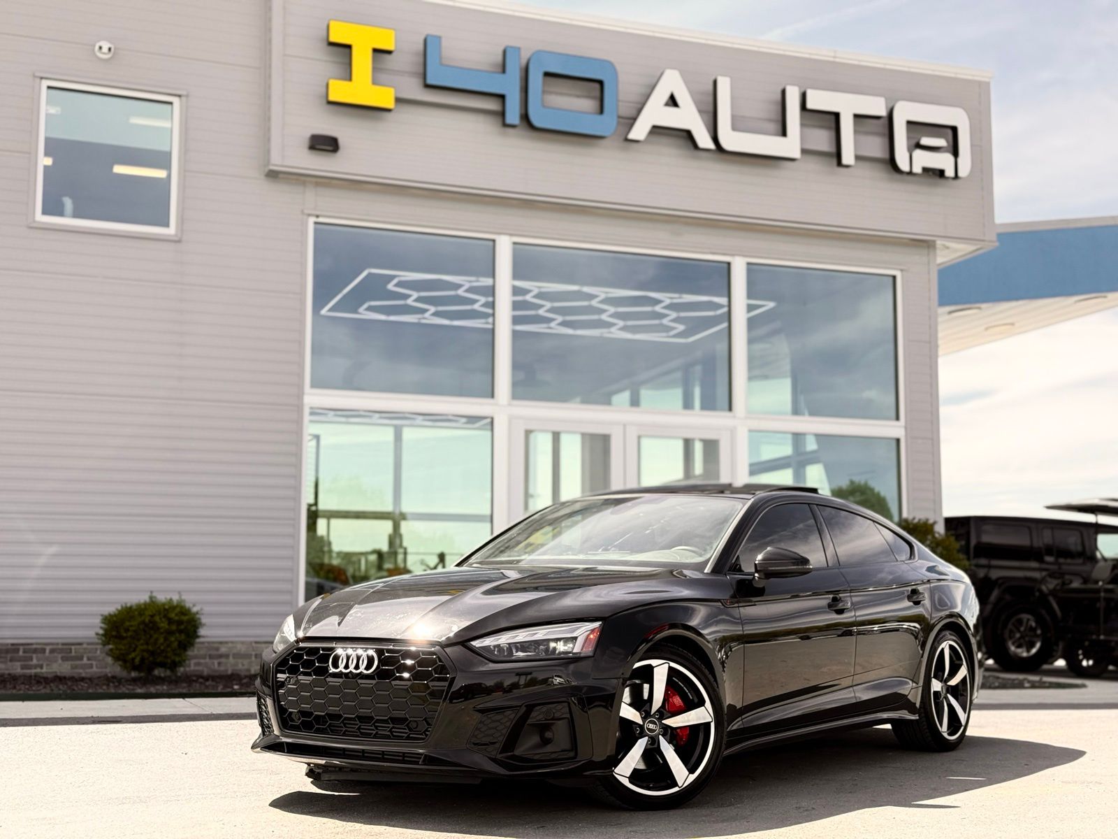 Black Metallic 2024 Audi A5 Sportback quattro Premium Plus S Line 45 TFSI AWD Sedan All-Wheel Drive 7-Speed Automatic