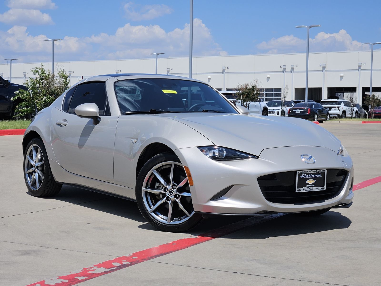 Gray (Platinum Quartz Metallic) 2022 Mazda MX-5 Miata Convertible Rear-Wheel Drive 6-Speed Manual