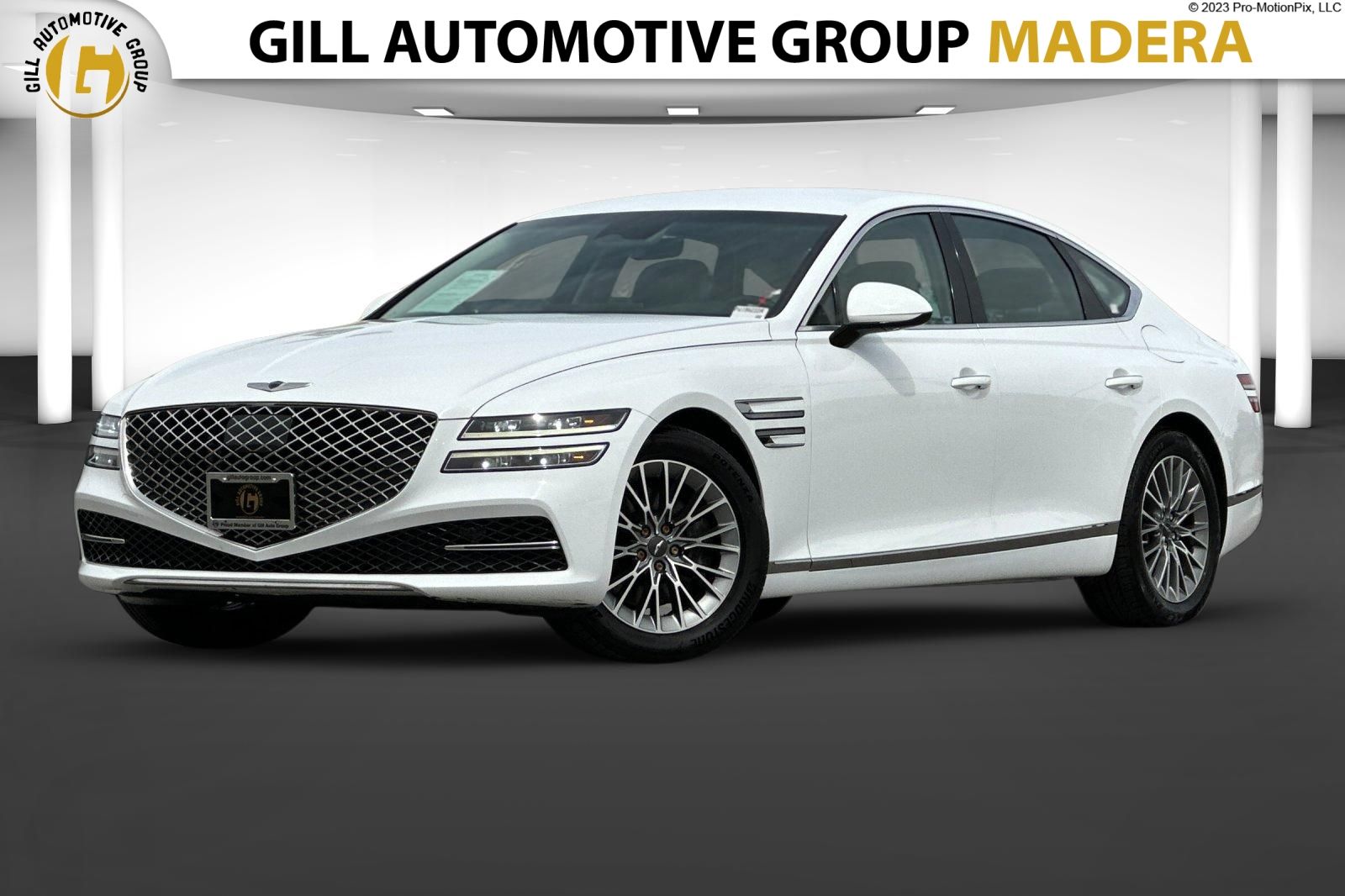 Alta White 2023 Genesis G80 2.5T RWD Sedan Rear-Wheel Drive 8-Speed Automatic