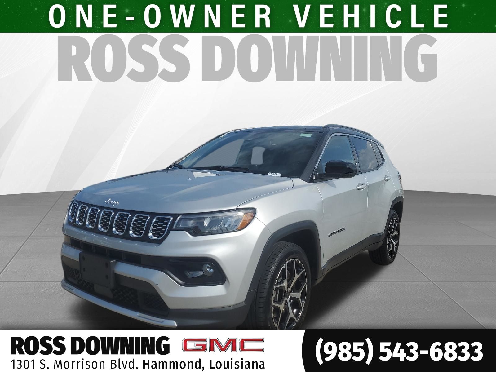 2025 Jeep Compass Limited Silver at Ross Downing Buick GMC