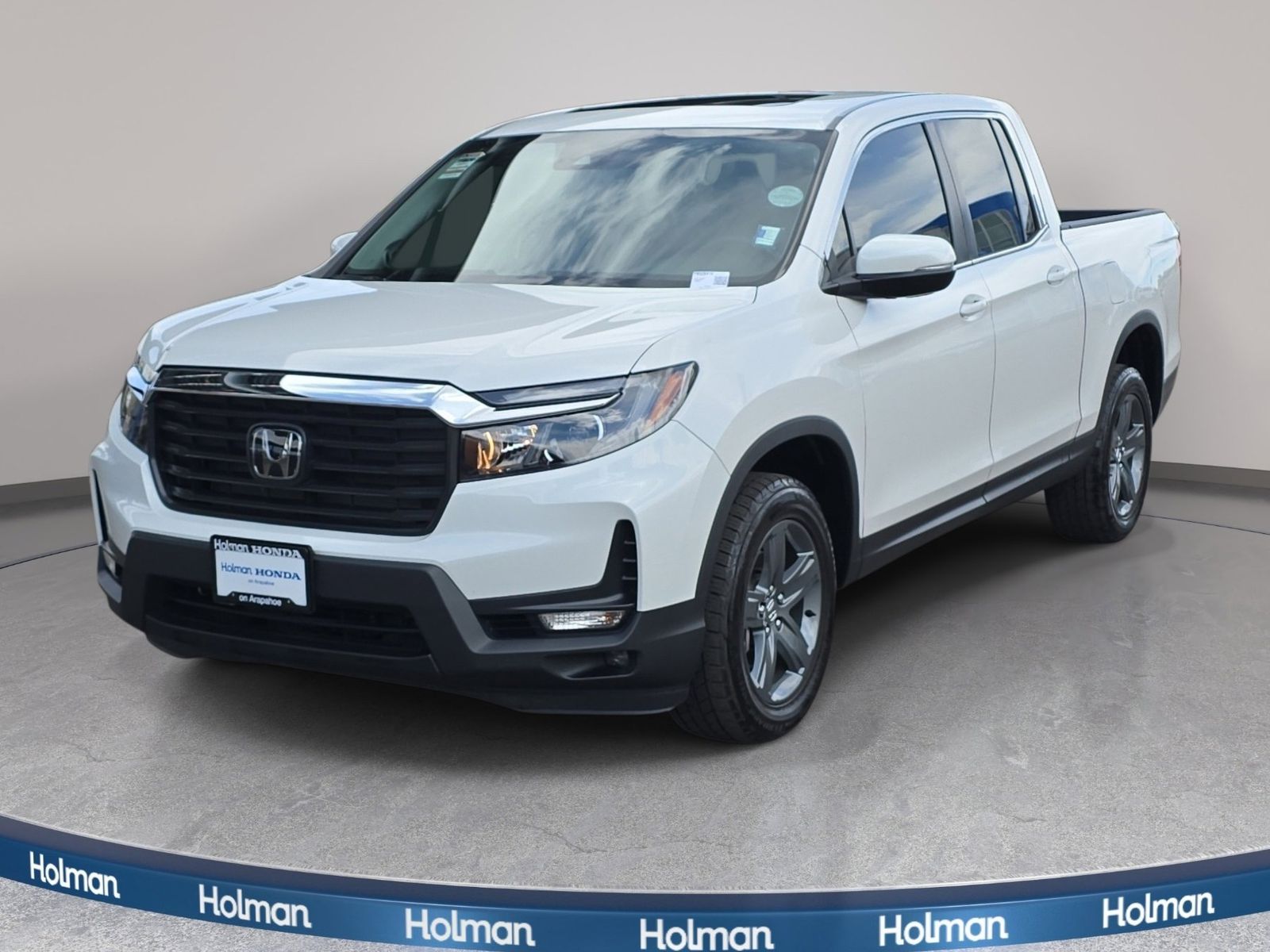 Platinum White Pearl 2023 Honda Ridgeline RTL AWD Pickup Truck All-Wheel Drive 9-Speed Automatic