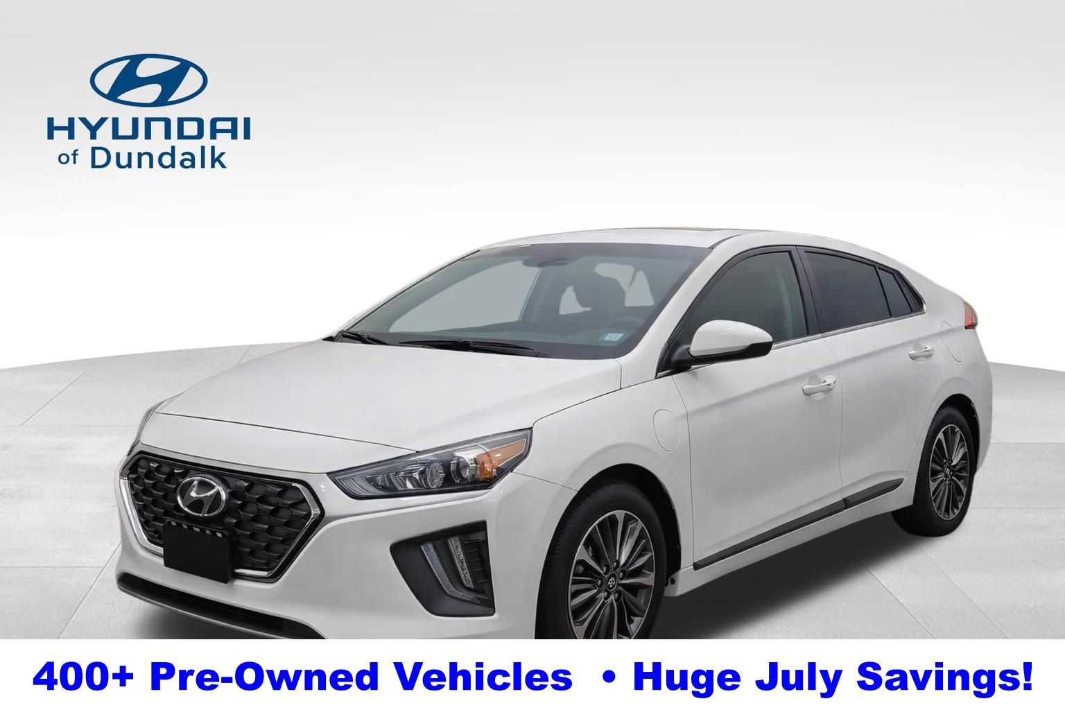 Ceramic White 2021 Hyundai Ioniq Hybrid Plug-In Hatchback Front-Wheel Drive 6-Speed Dual Clutch