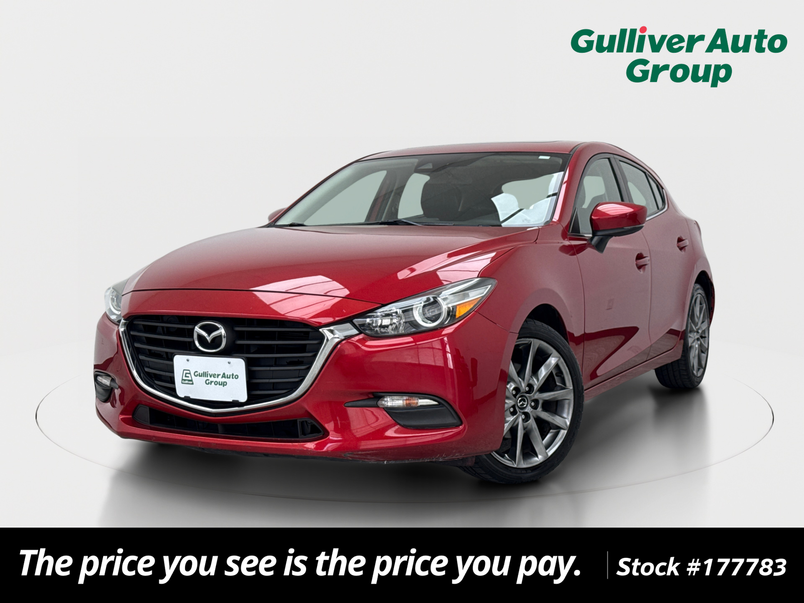 Soul Red Metallic 2018 Mazda MAZDA3 Hatchback Front-Wheel Drive 6-Speed Automatic