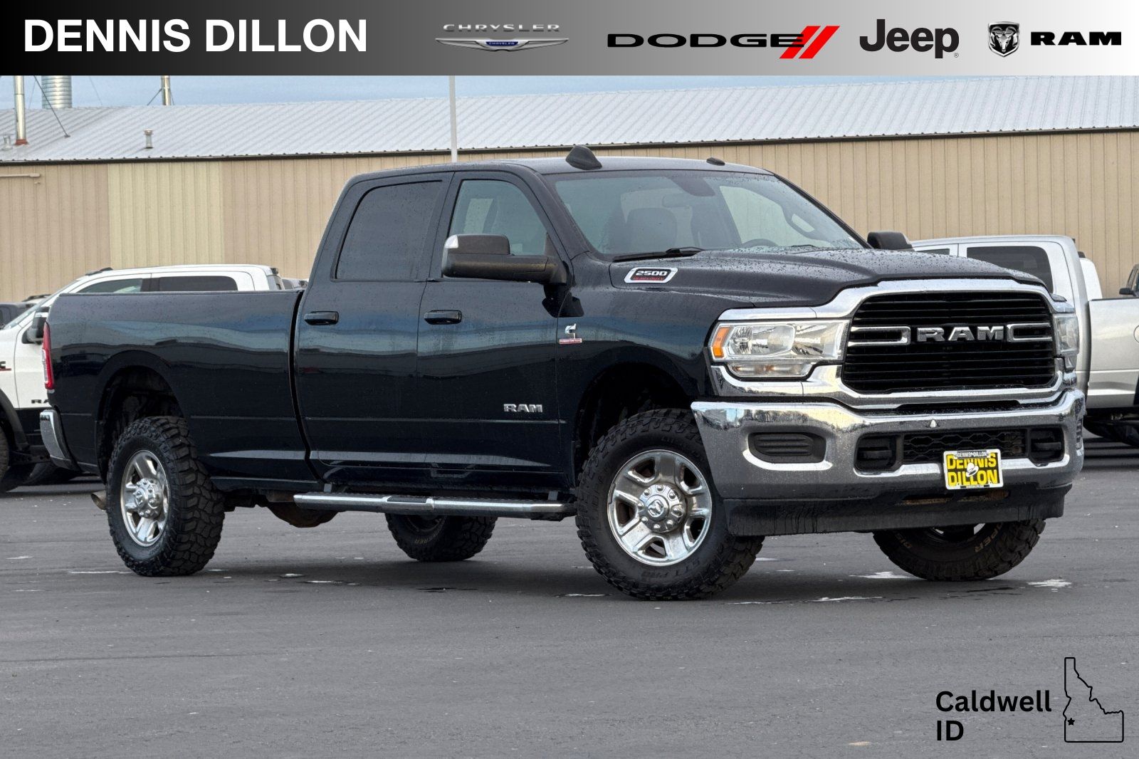 Diamond Black Crystal Pearlcoat 2021 RAM 2500 Big Horn Crew Cab LB 4WD Pickup Truck Four-Wheel Drive 6-Speed Automatic