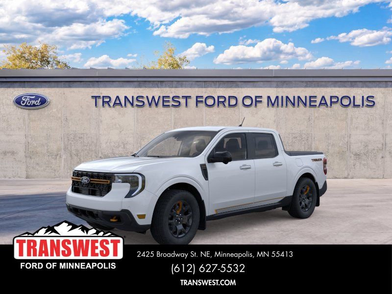 Oxford White 2025 Ford Maverick Pickup Truck All-Wheel Drive 8-Speed Automatic