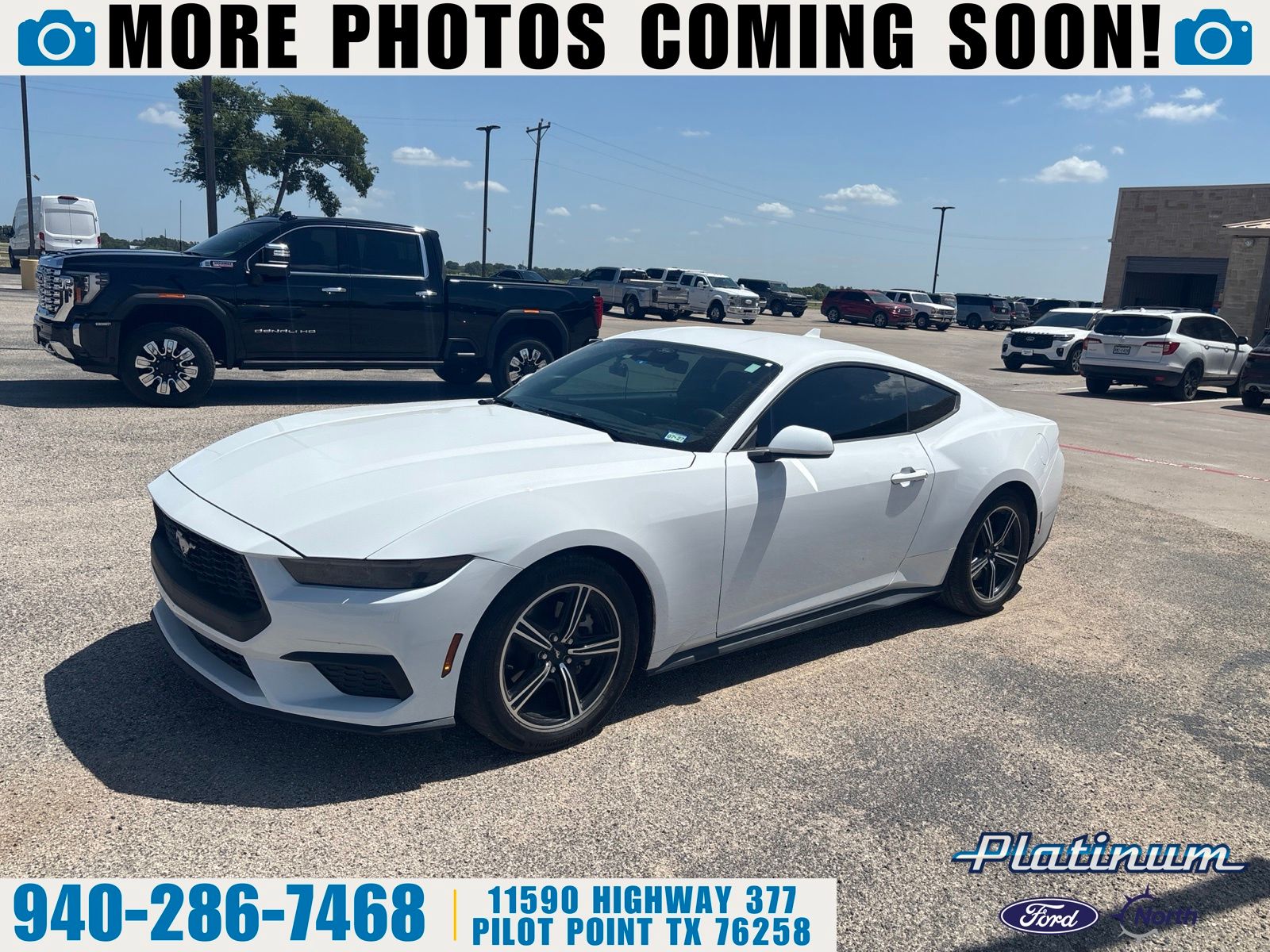 Oxford White 2025 Ford Mustang Coupe Rear-Wheel Drive Automatic