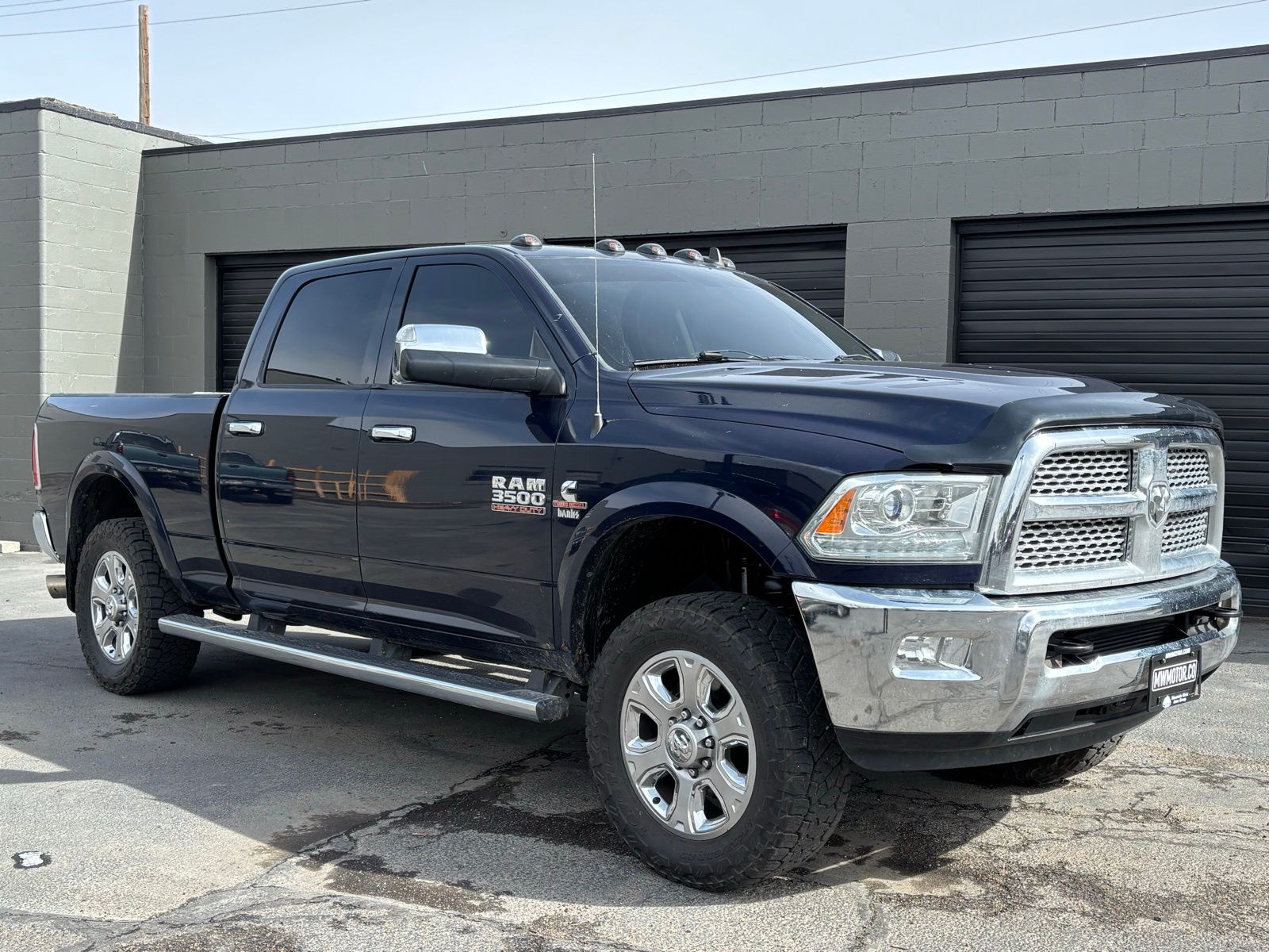 True Blue Pearlcoat 2015 RAM 3500 Laramie Crew Cab 4WD Pickup Truck Four-Wheel Drive 6-Speed Automatic