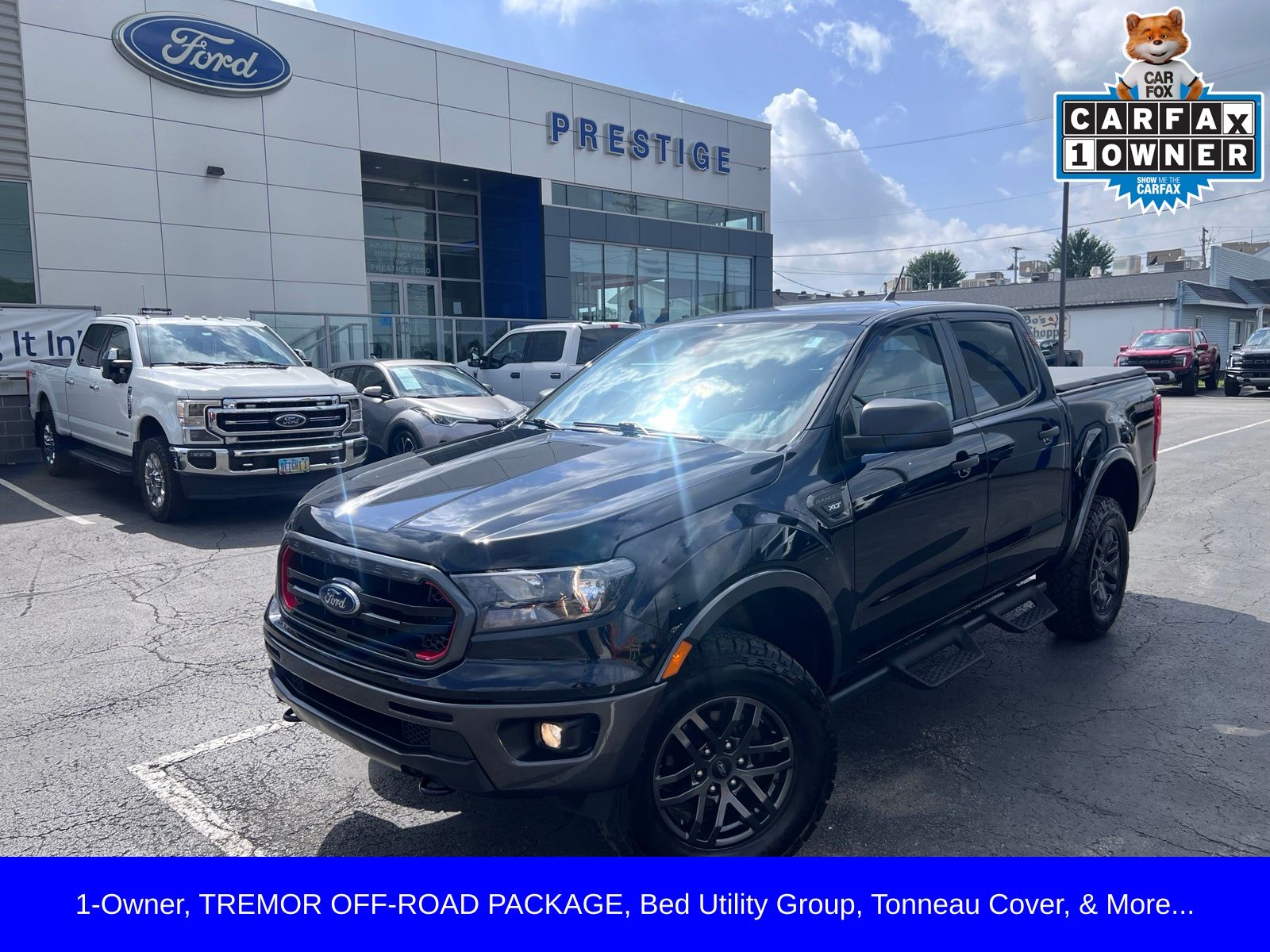 Shadow Black 2023 Ford Ranger Pickup Truck Four-Wheel Drive Automatic