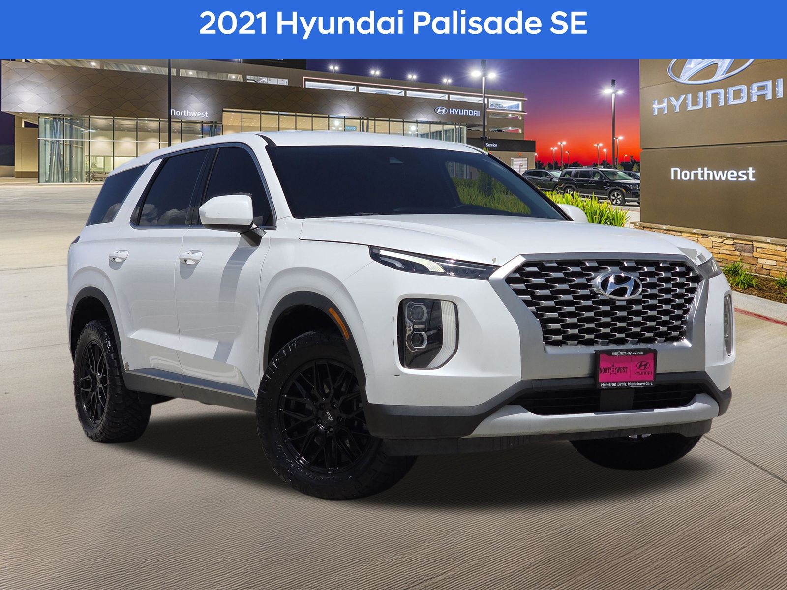 Hyper White 2021 Hyundai Palisade SUV / Crossover Front-Wheel Drive 8-Speed Automatic