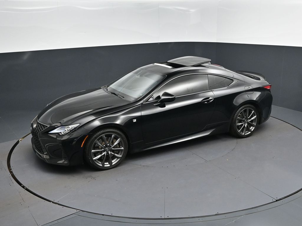 Black (Obsidian) 2022 Lexus RC 300 F Sport RWD Coupe Rear-Wheel Drive 8-Speed Automatic