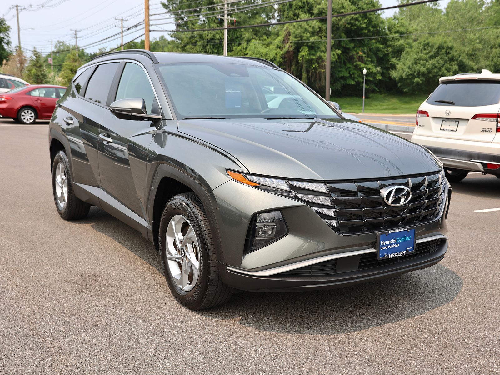 Amazon Gray 2023 Hyundai Tucson SUV / Crossover All-Wheel Drive 8-Speed Automatic