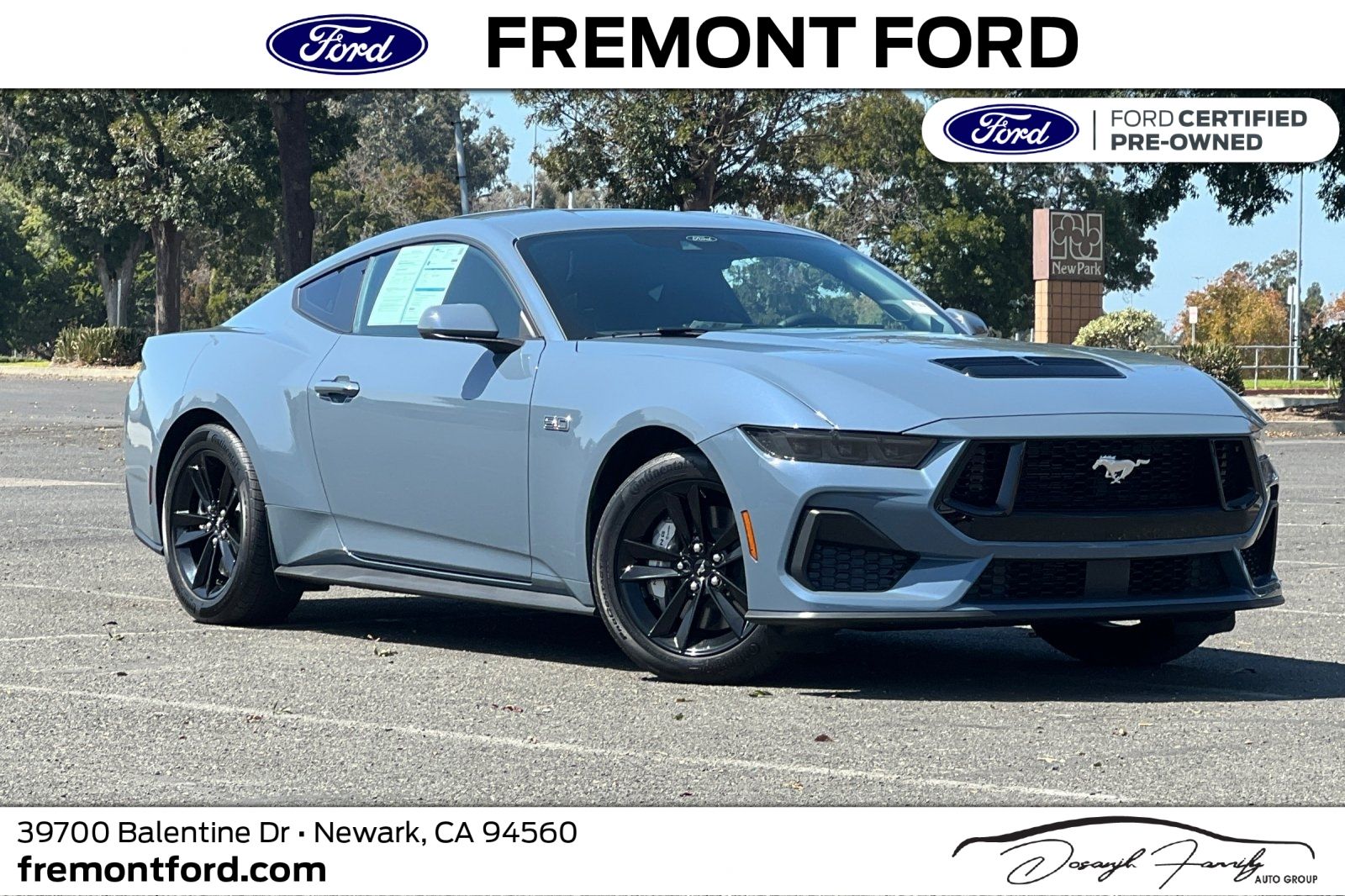 Vapor Blue Metallic 2026 Ford Mustang Coupe Rear-Wheel Drive 6-Speed Manual