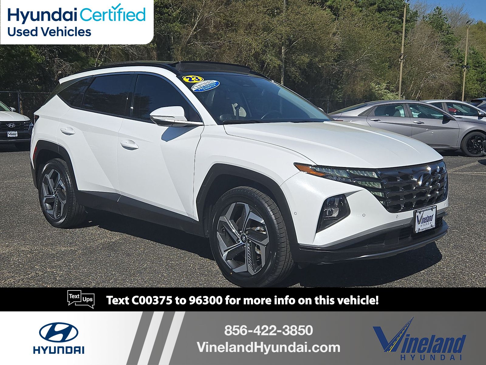 Serenity White Pearl 2023 Hyundai Tucson SUV / Crossover All-Wheel Drive 8-Speed Automatic