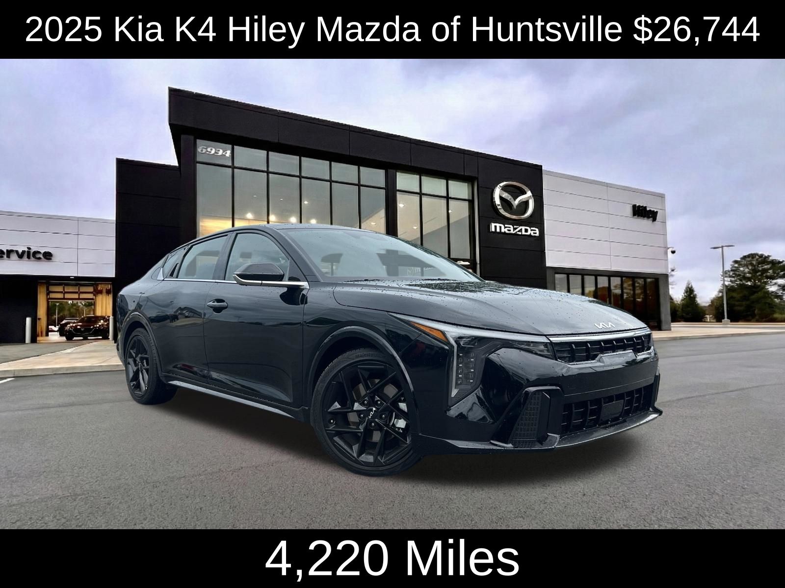 Aurora Black Pearl 2025 Kia K4 Sedan Front-Wheel Drive 8-Speed Automatic