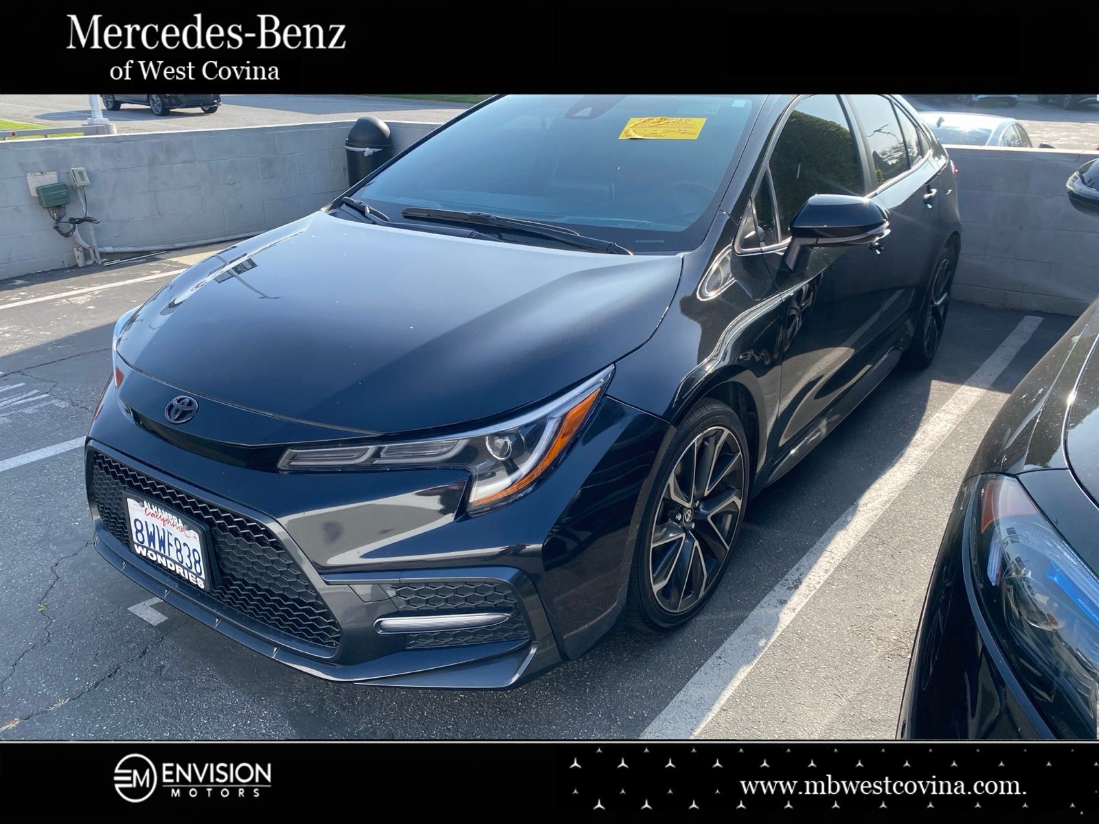 Black Sand Pearl 2021 Toyota Corolla Sedan Front-Wheel Drive Continuously Variable Transmission
