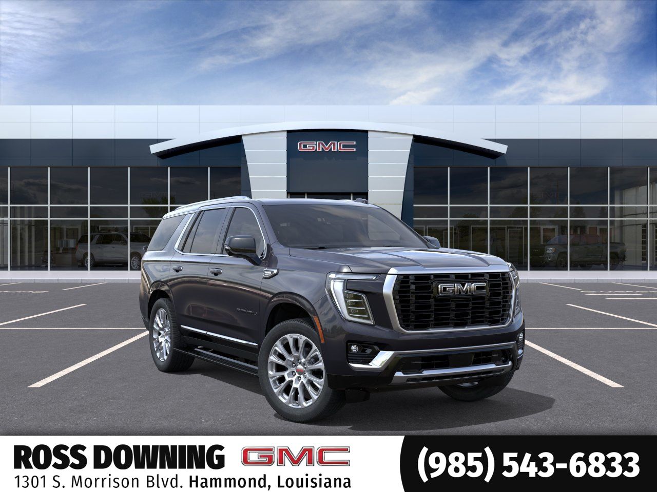 2026 GMC Yukon Denali Silver at Ross Downing Buick GMC