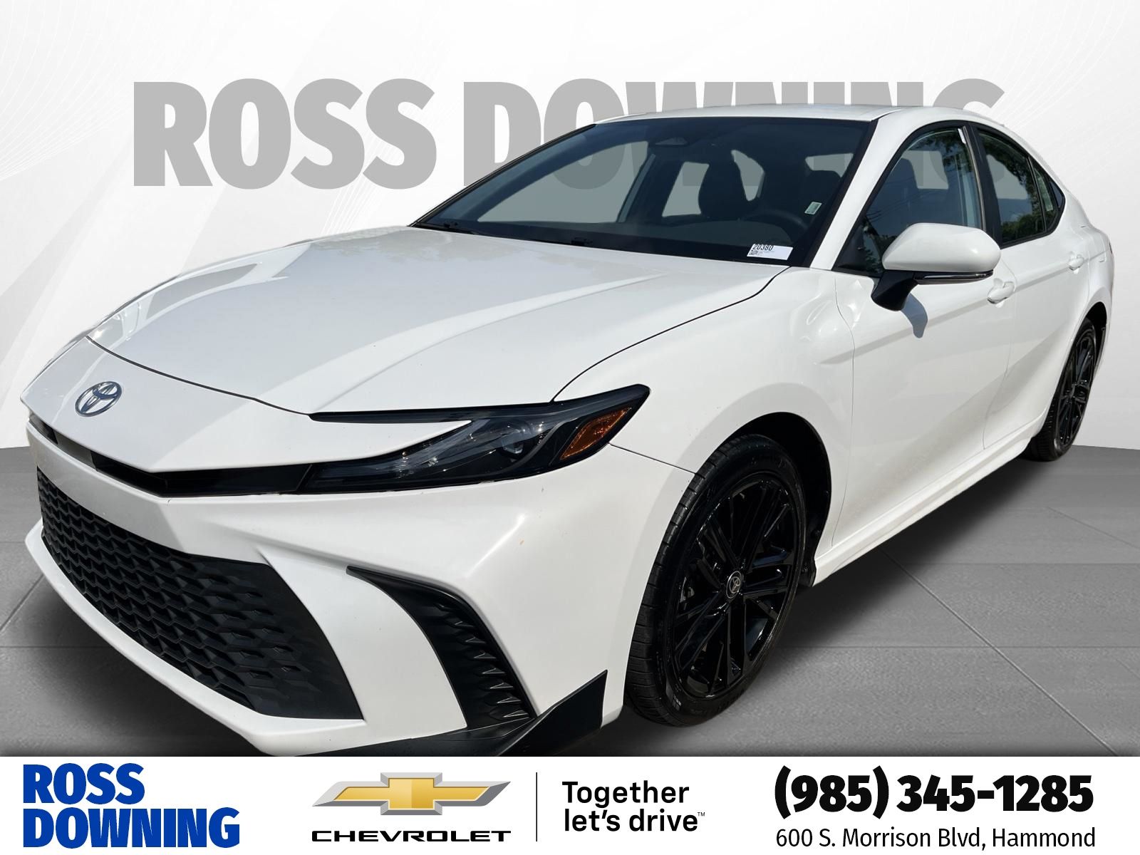 2025 Toyota Camry SE White at Ross Downing Buick GMC
