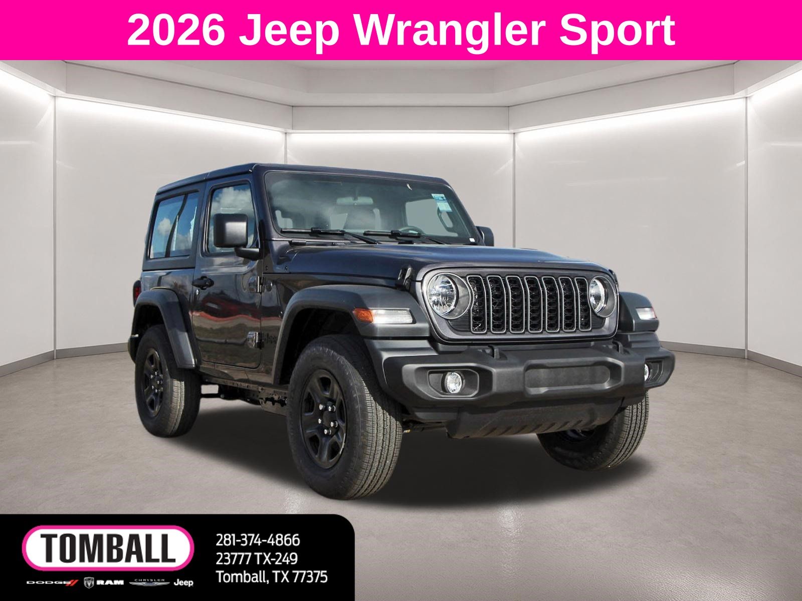 Gray (Granite Crystal Metallic Clearcoat) 2026 Jeep Wrangler SUV / Crossover Four-Wheel Drive 8-Speed Automatic