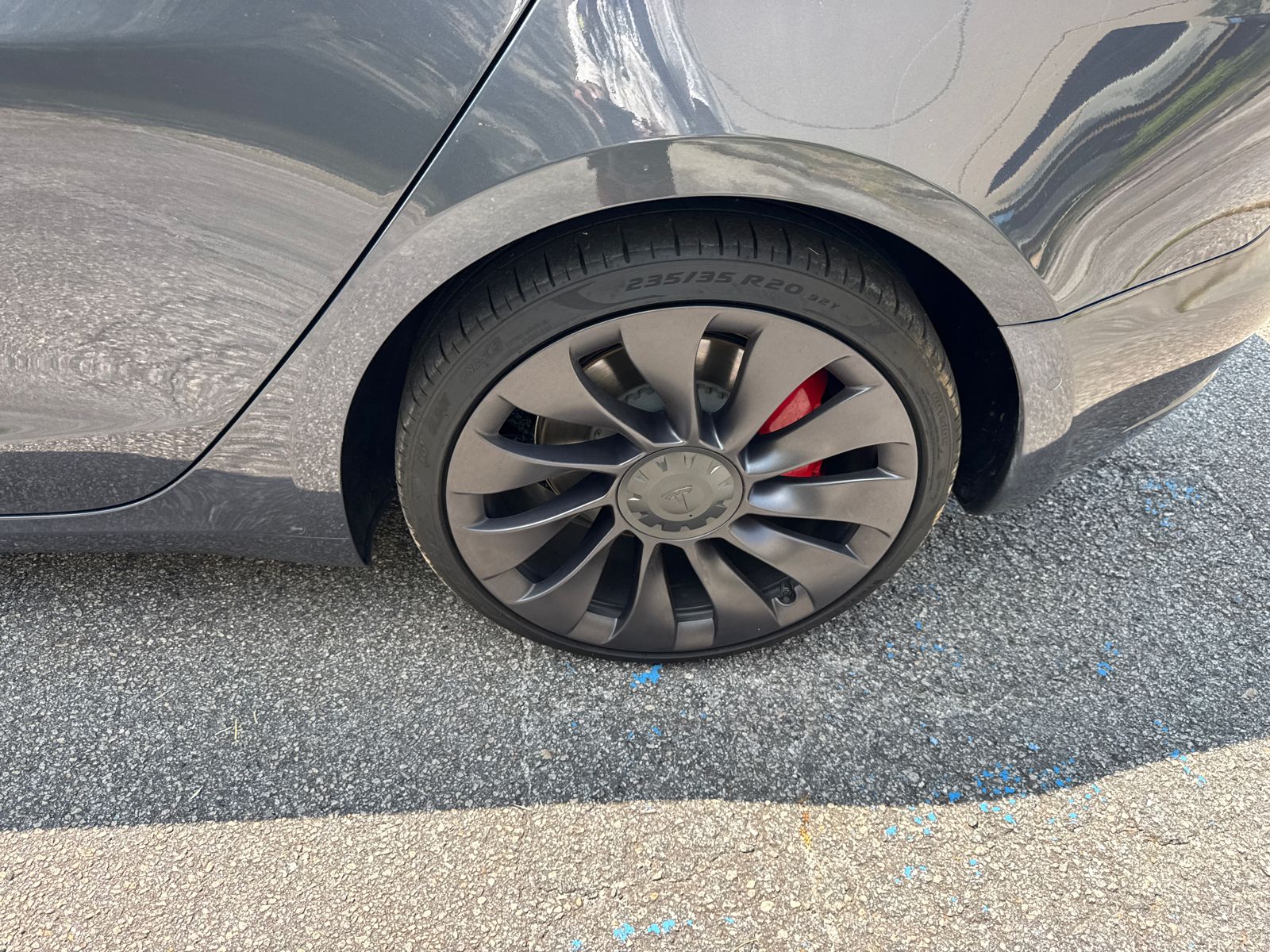 Used 2021 Gray Tesla Performance image 19