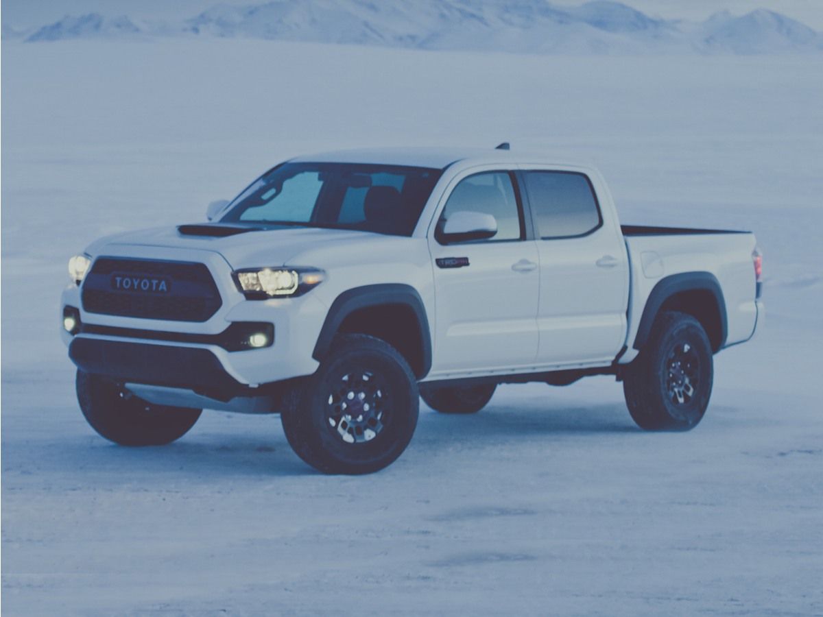 Super White 2017 Toyota Tacoma Pickup Truck Four-Wheel Drive 6-Speed Automatic