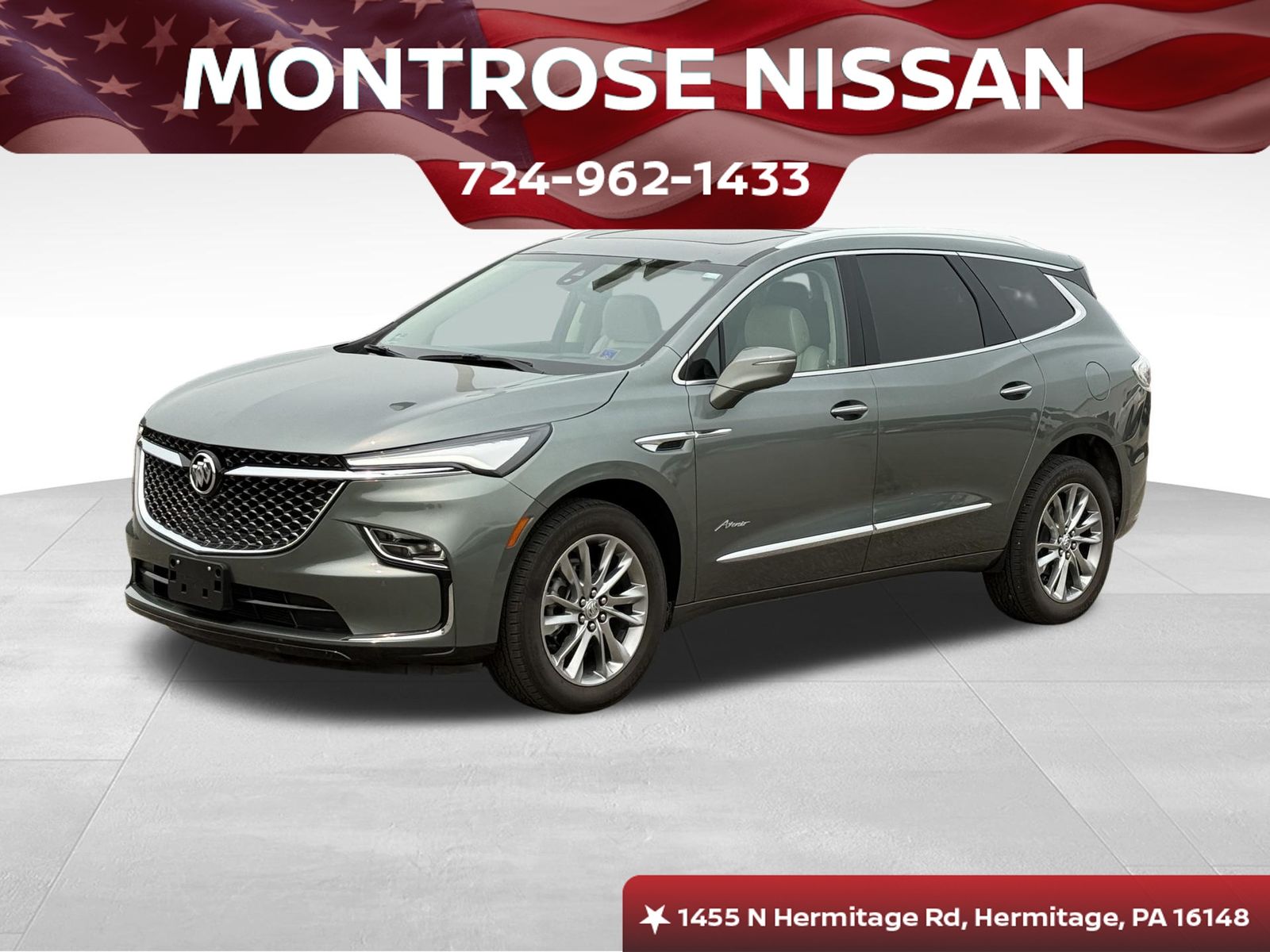 Sage Metallic 2023 Buick Enclave SUV / Crossover Four-Wheel Drive 9-Speed Automatic