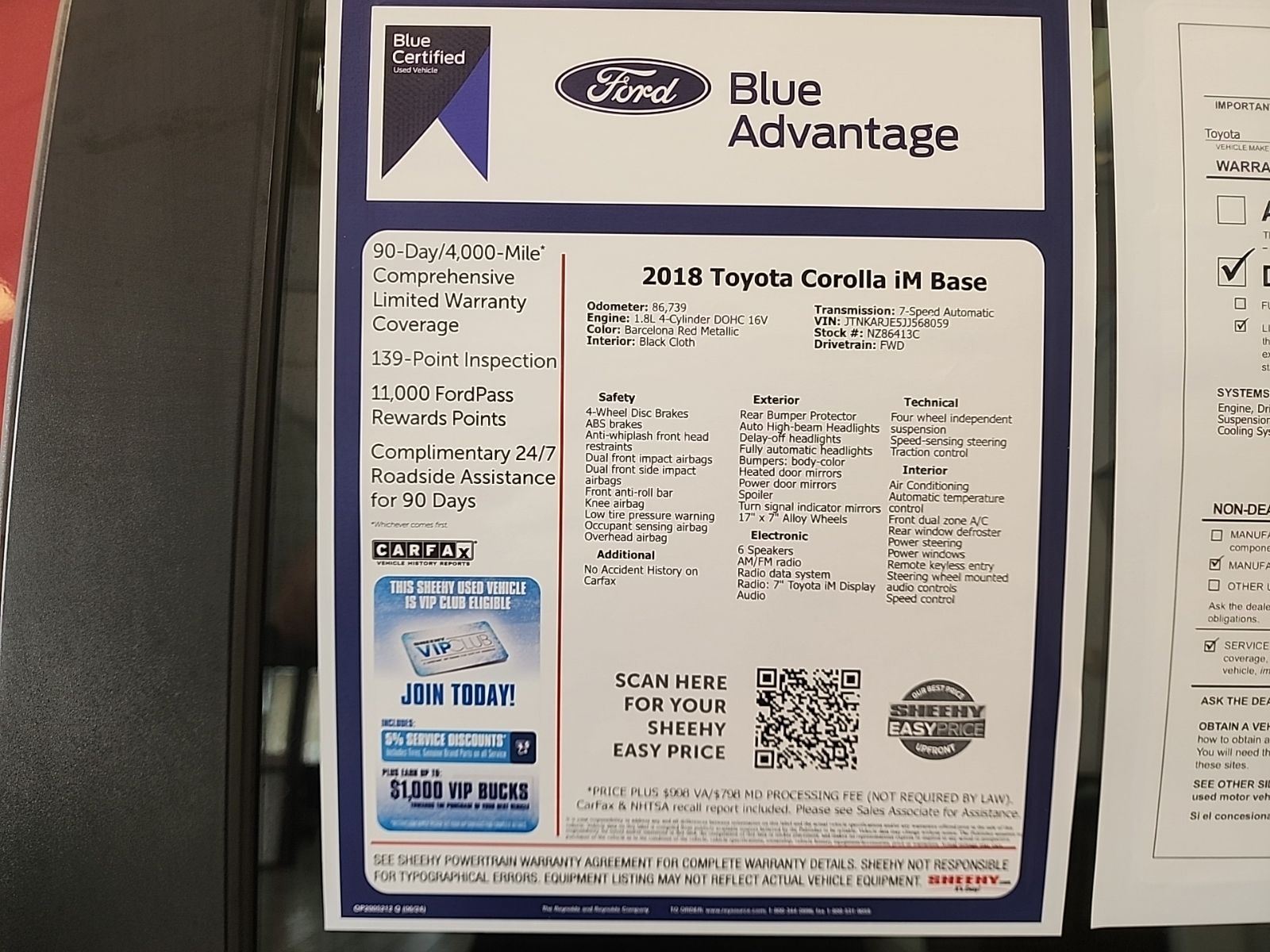 Used 2018 Barcelona Red Metallic Toyota Base image 27