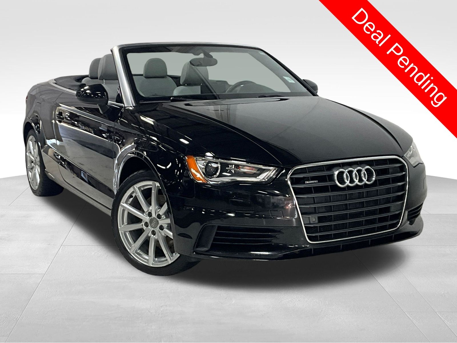 Brilliant Black 2015 Audi A3 Convertible All-Wheel Drive 6-Speed Automatic