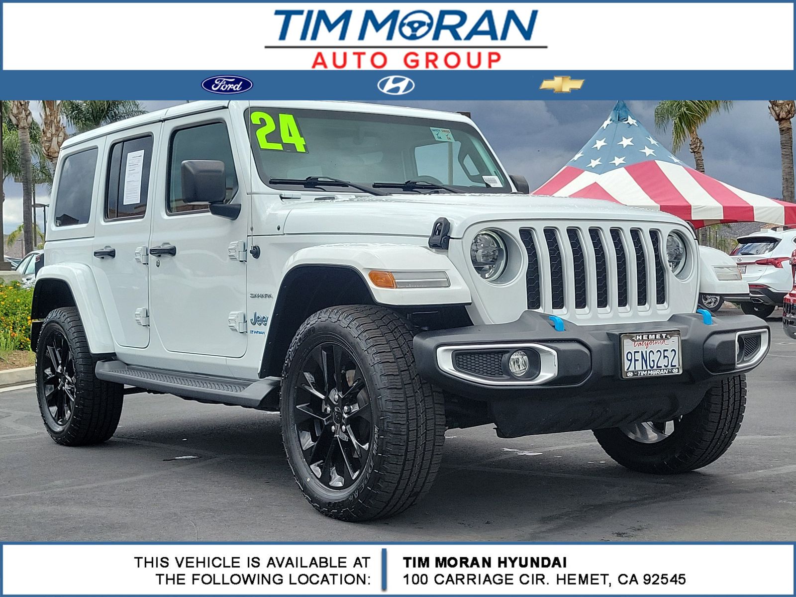 Bright White Clearcoat 2023 Jeep Wrangler 4xe Sahara 4WD SUV / Crossover Four-Wheel Drive 8-Speed Automatic