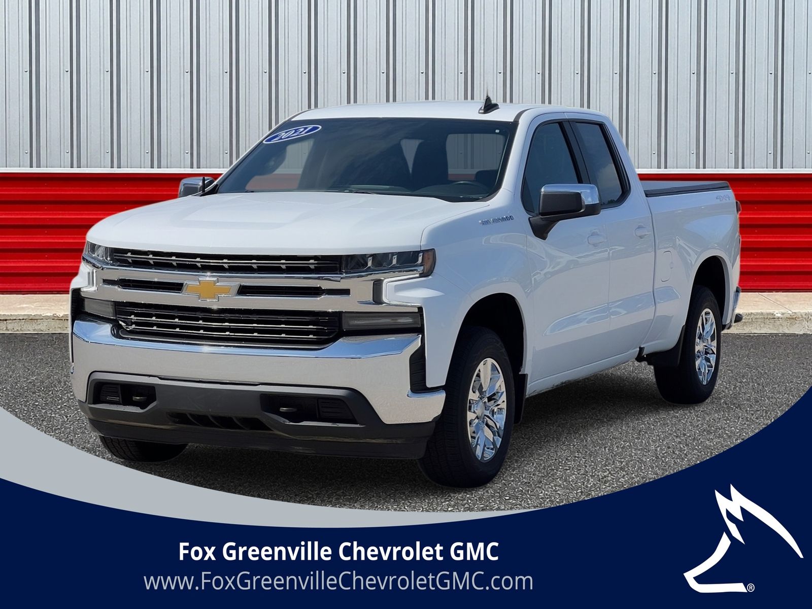Summit White 2021 Chevrolet Silverado 1500 Pickup Truck Four-Wheel Drive 8-Speed Automatic