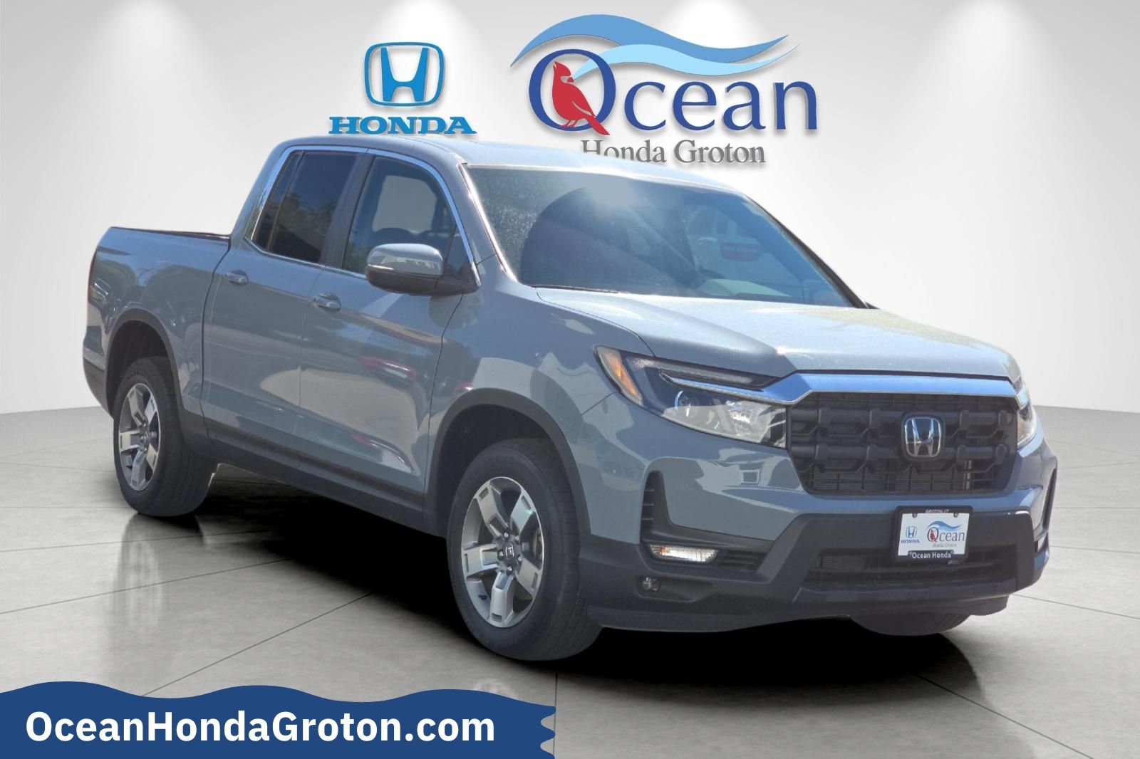 Sonic Gray Pearl 2025 Honda Ridgeline RTL AWD Pickup Truck All-Wheel Drive 9-Speed Automatic