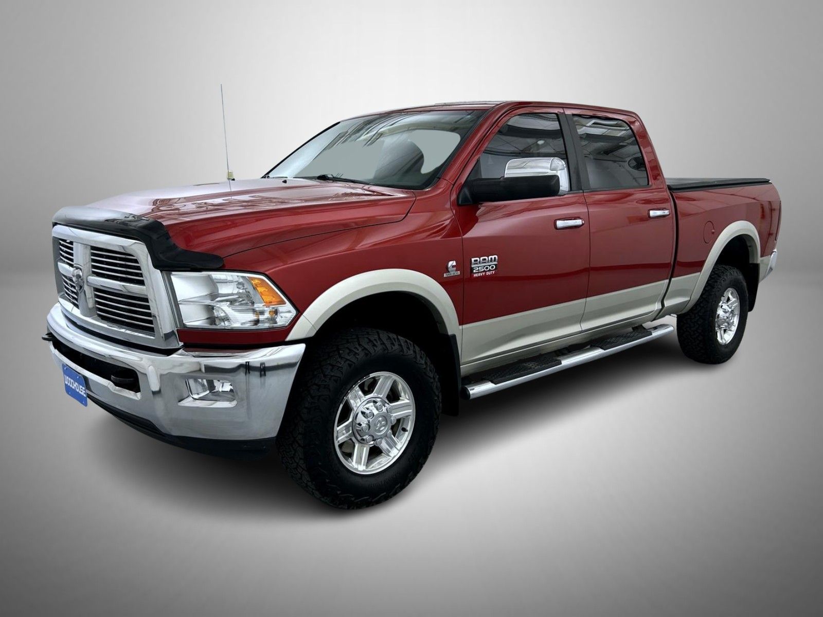 Inferno Red Crystal Pearlcoat/Black Cloth Top 2010 Dodge RAM 2500 Laramie Crew Cab 4WD Pickup Truck Four-Wheel Drive 6-Speed Automatic