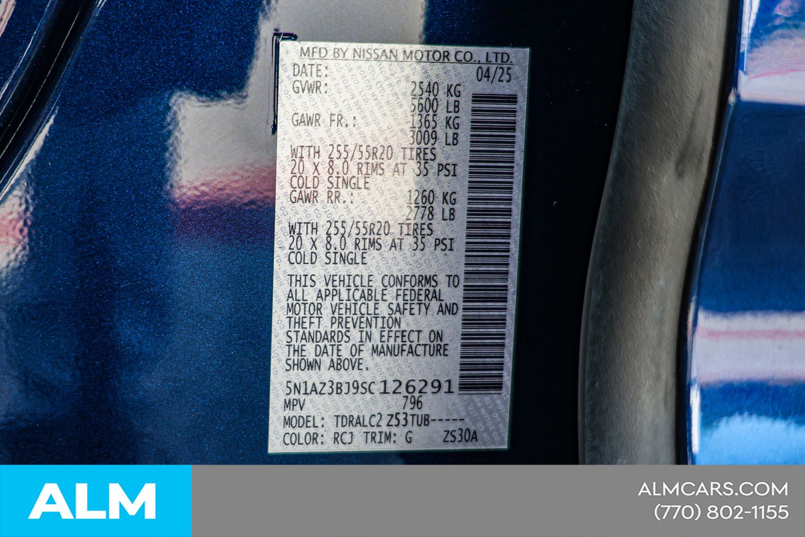 Used 2025 Blue Nissan SV image 46