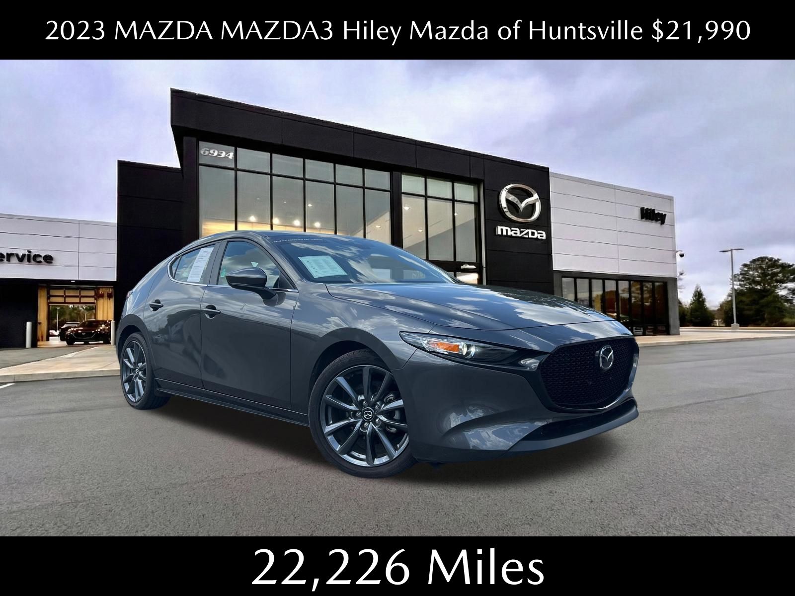 Machine Gray Metallic 2023 Mazda MAZDA3 2.5 S Preferred Hatchback FWD Hatchback Front-Wheel Drive 6-Speed Automatic
