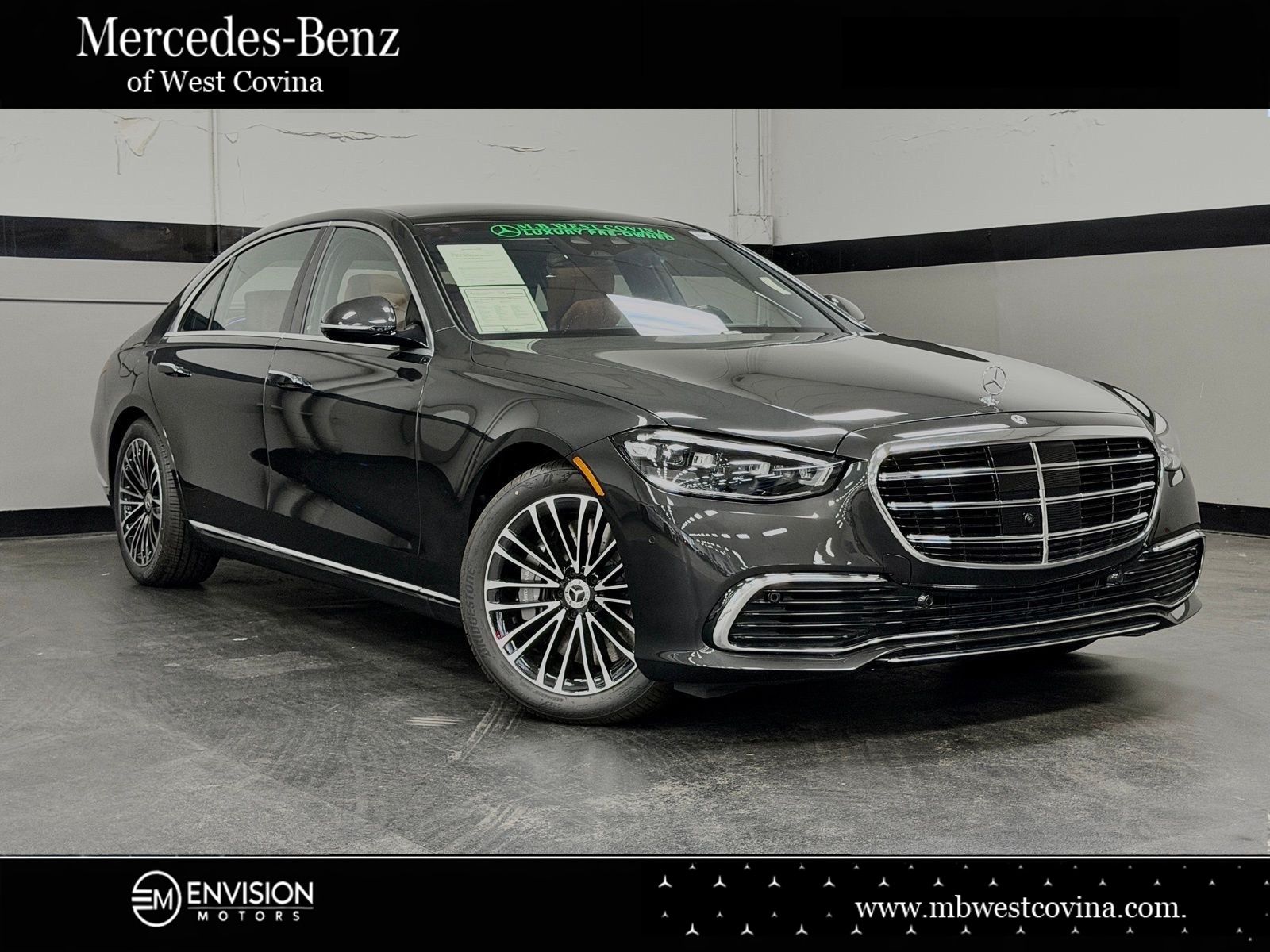 Graphite Gray Metallic 2024 Mercedes-Benz S-Class Sedan All-Wheel Drive 9-Speed Automatic