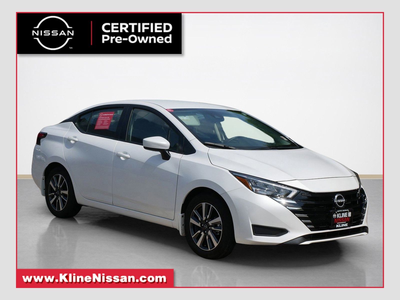 Aspen White Tricoat 2025 Nissan Versa SV FWD Sedan Front-Wheel Drive Continuously Variable Transmission