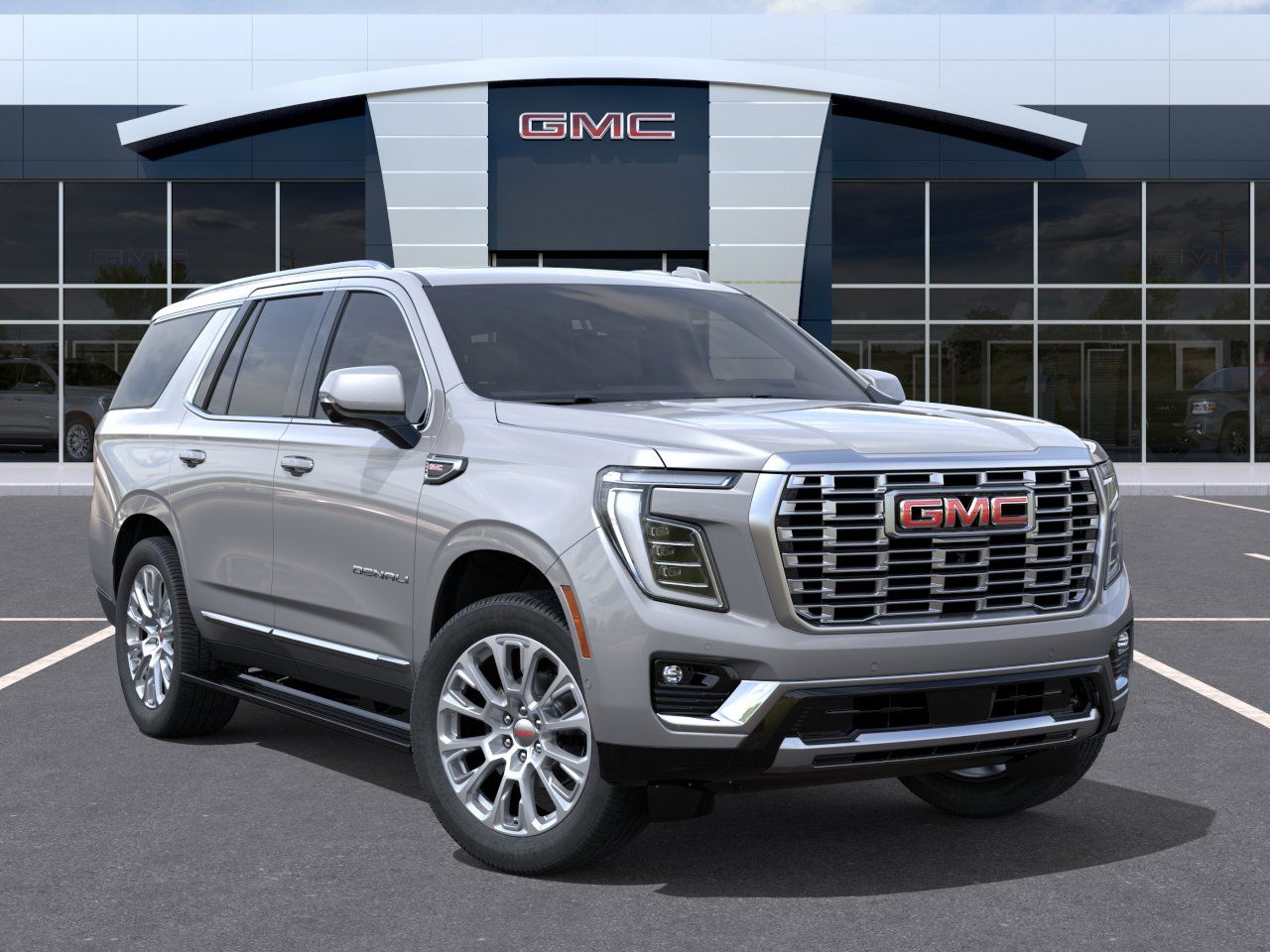 2026 GMC Yukon Denali Silver at Ross Downing Buick GMC