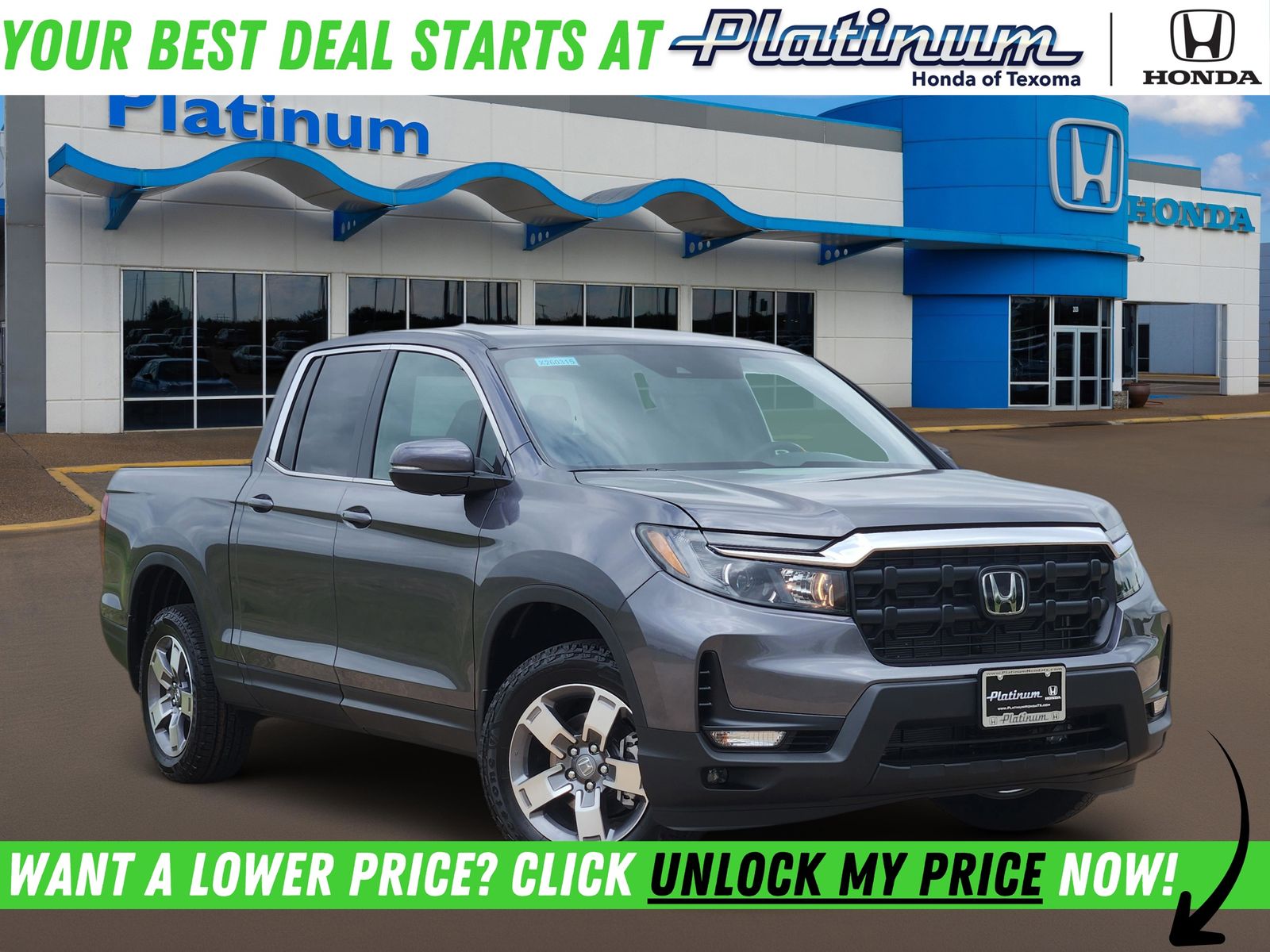 Gv 2026 Honda Ridgeline RTL AWD Pickup Truck All-Wheel Drive 9-Speed Automatic
