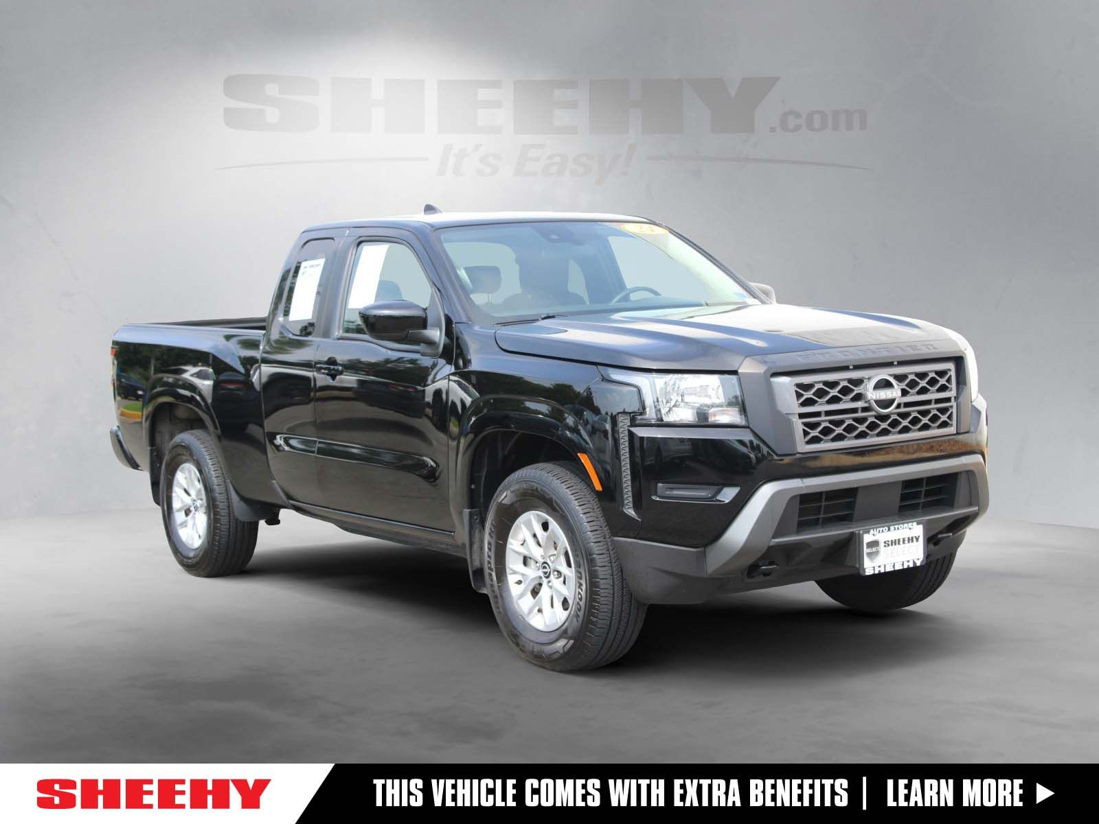 Super Black 2024 Nissan Frontier Pickup Truck Four-Wheel Drive 9-Speed Automatic Overdrive