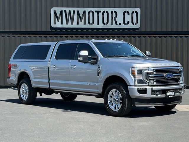 Silver Metallic 2022 Ford F-350 Super Duty Pickup Truck Four-Wheel Drive Automatic