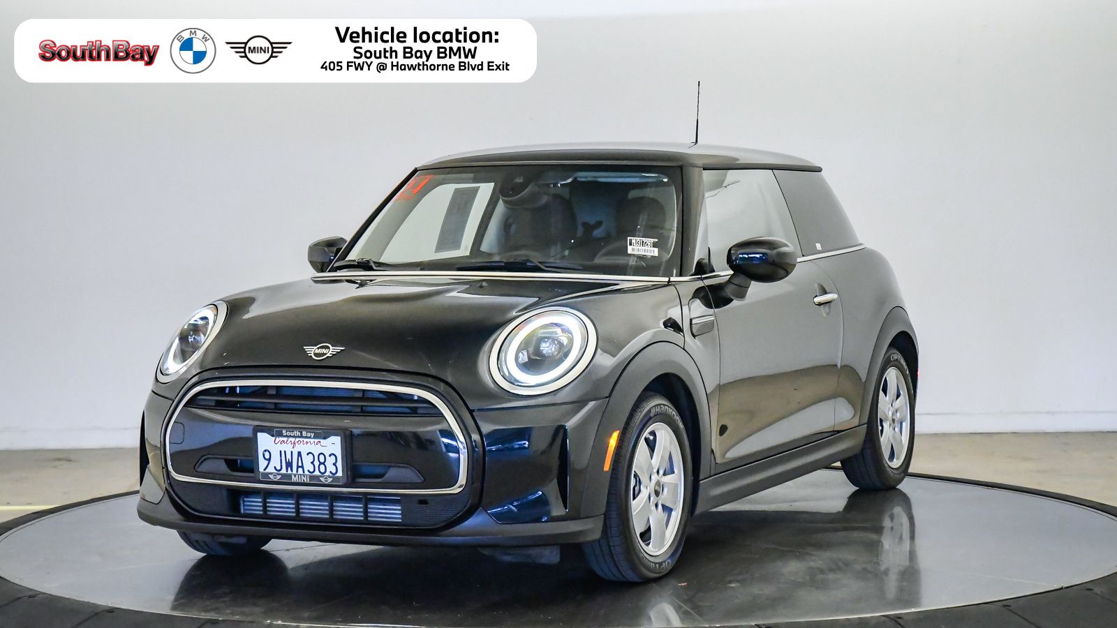 Midnight Black 2024 MINI Cooper Hatchback Front-Wheel Drive 7-Speed Automatic