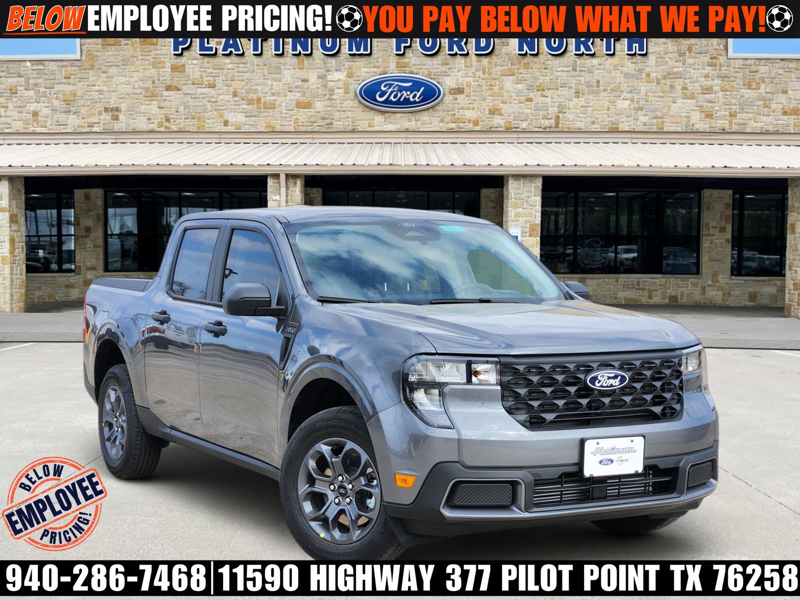 Carbonized Gray Metallic 2026 Ford Maverick XLT SuperCrew AWD Pickup Truck All-Wheel Drive 8-Speed Automatic