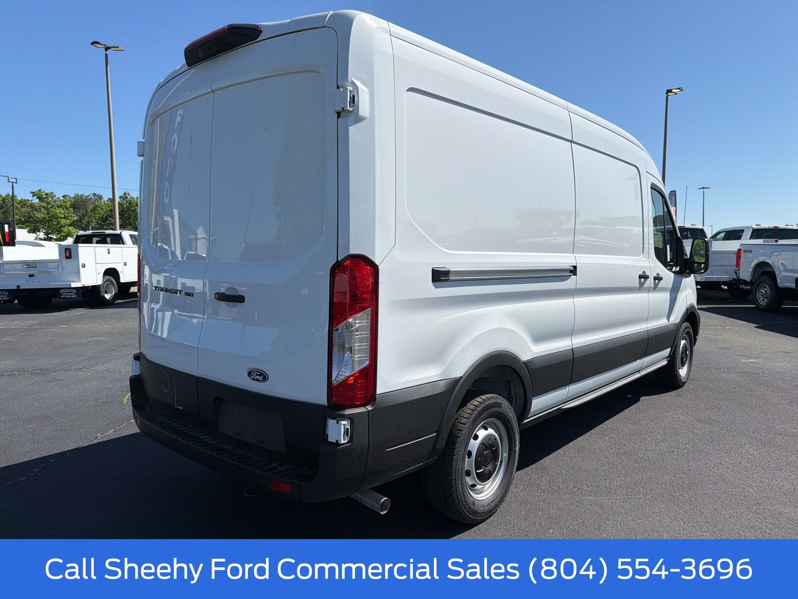New 2026 Oxford White Ford Mid Roof Cargo Van image 6