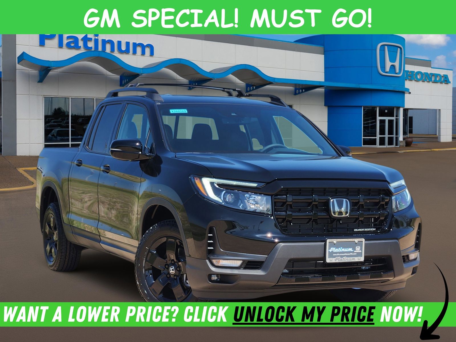 Crystal Black Pearl 2026 Honda Ridgeline Black Edition AWD Pickup Truck All-Wheel Drive 9-Speed Automatic