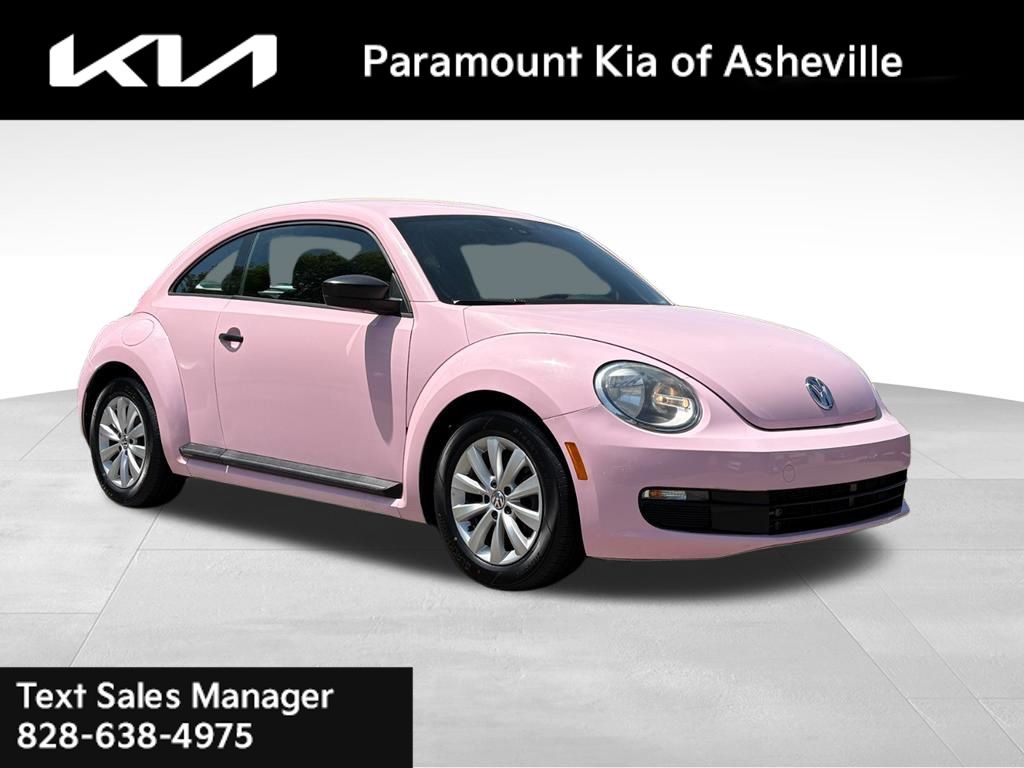 Pink 2016 Volkswagen Beetle 1.8T S Hatchback Front-Wheel Drive 6-Speed Automatic