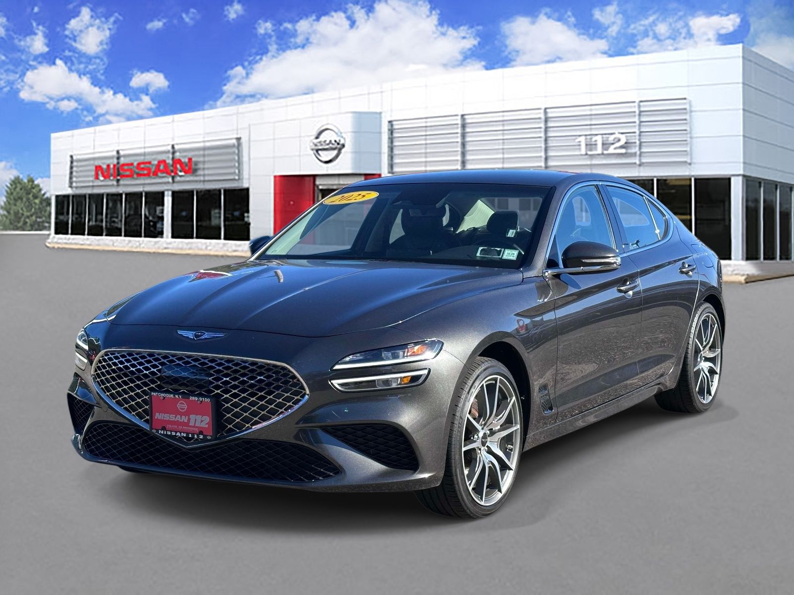 Gray 2025 Genesis G70 Sedan Rear-Wheel Drive 8-Speed Automatic