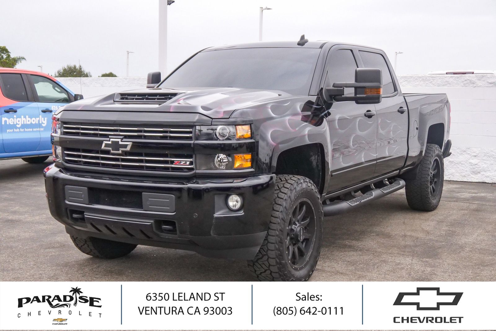 Black 2019 Chevrolet Silverado 2500HD Pickup Truck Four-Wheel Drive 6-Speed Automatic