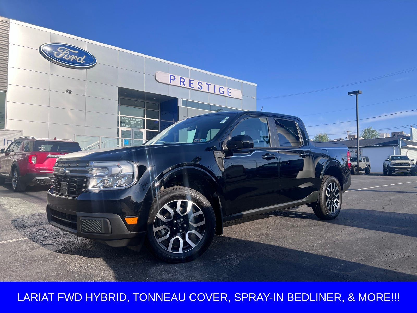 Shadow Black 2024 Ford Maverick Pickup Truck Front-Wheel Drive Continuously Variable Transmission