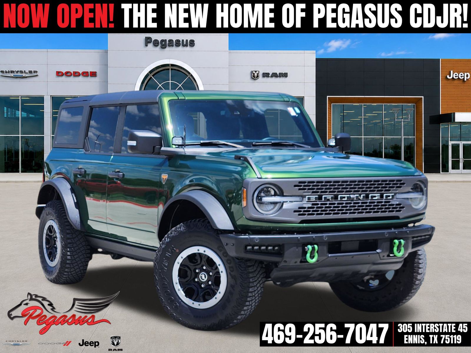 Green Metallic 2024 Ford Bronco SUV / Crossover Four-Wheel Drive Automatic