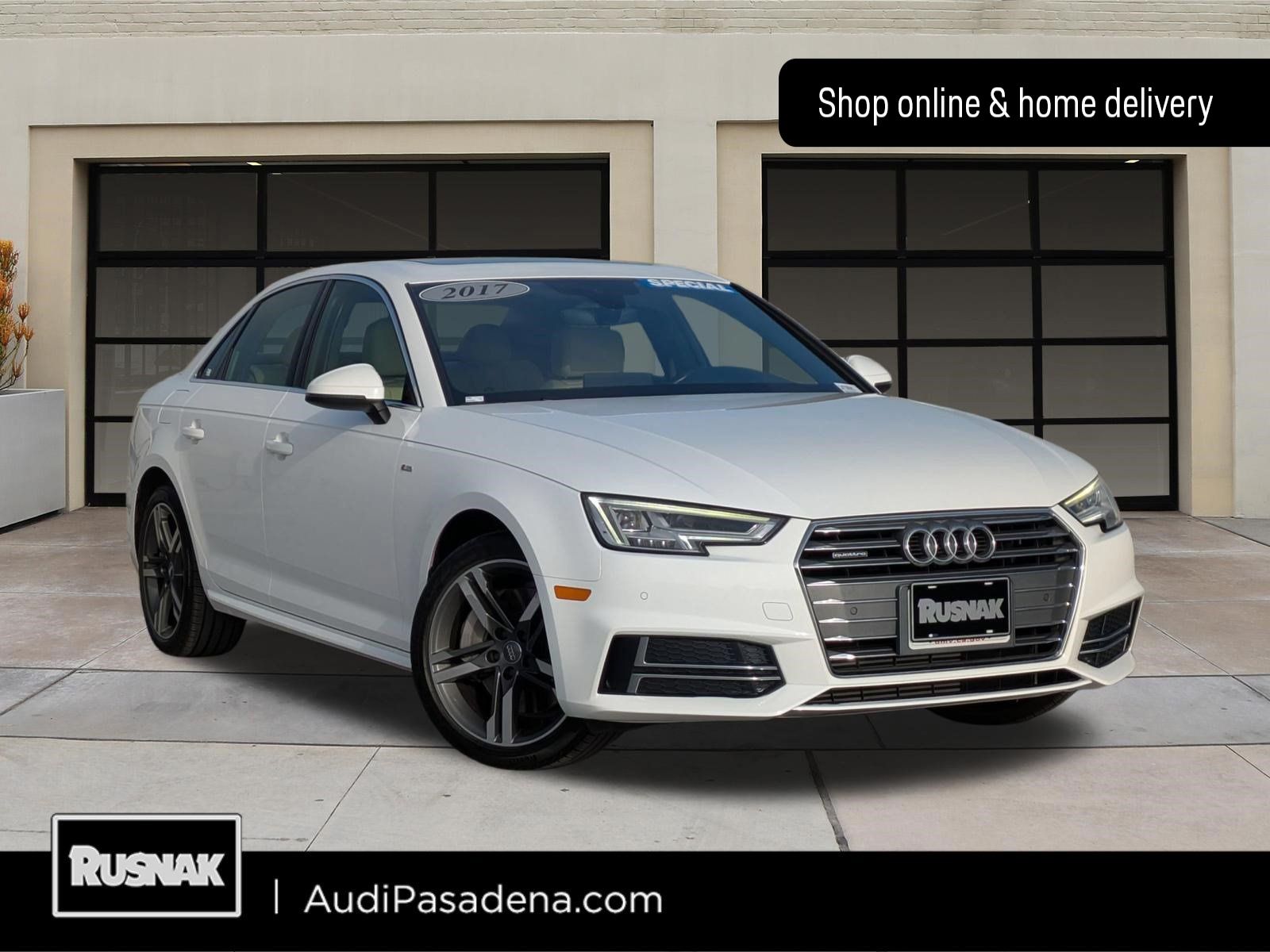 Ibis White 2017 Audi A4 Sedan All-Wheel Drive 7-Speed Automatic